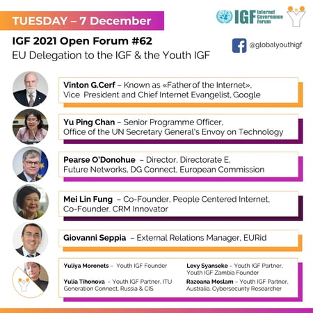 IGF 2021 Open Forum EU Delegation to the IGF & the Youth IGF 