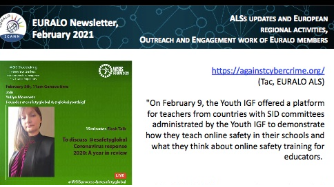 Youth IGF Safer Internet Day activities featured in the ICANN newsletter
