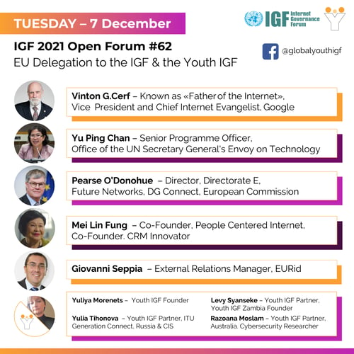 IGF 2021 Open Forum EU Delegation & the Youth IGF